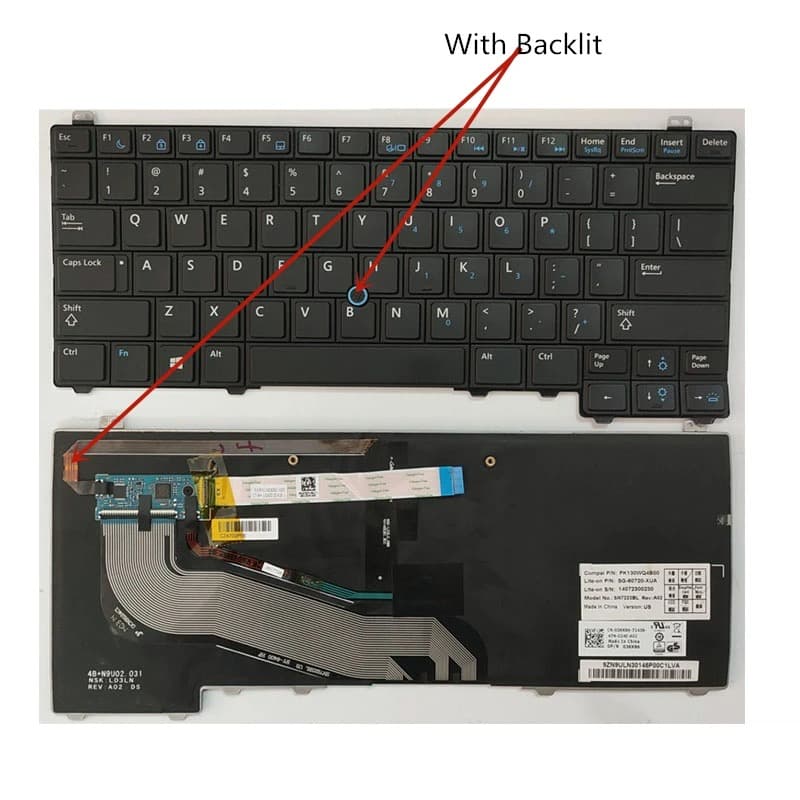 Teclado para Dell Latitude E5440 Y4H14 Us
