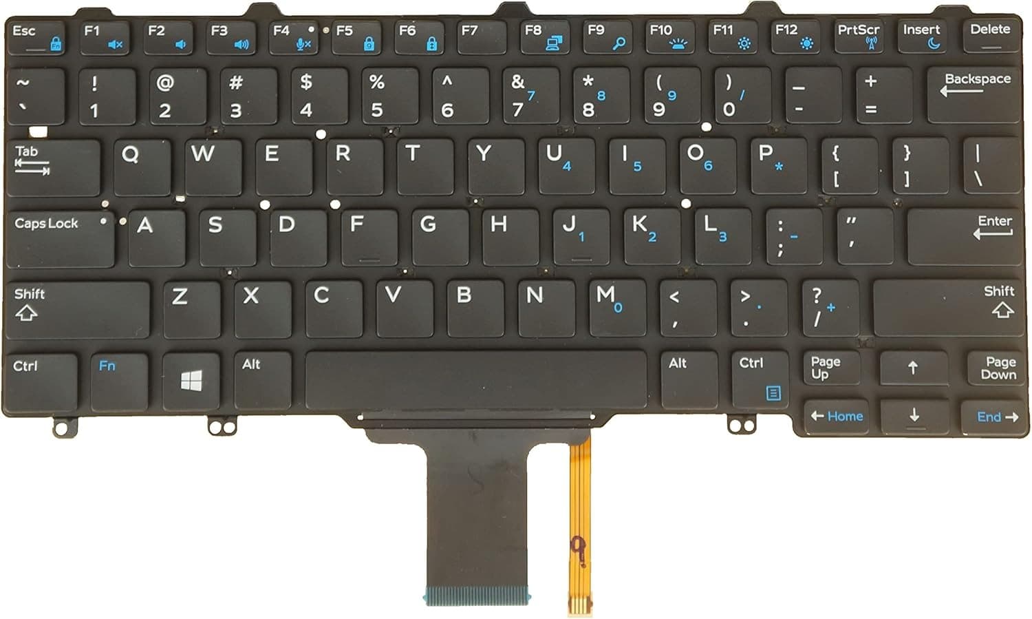 Teclado para Dell Latitude 12 7275 E7270 E5270 E5250 XPS 12 9250 03P2DR