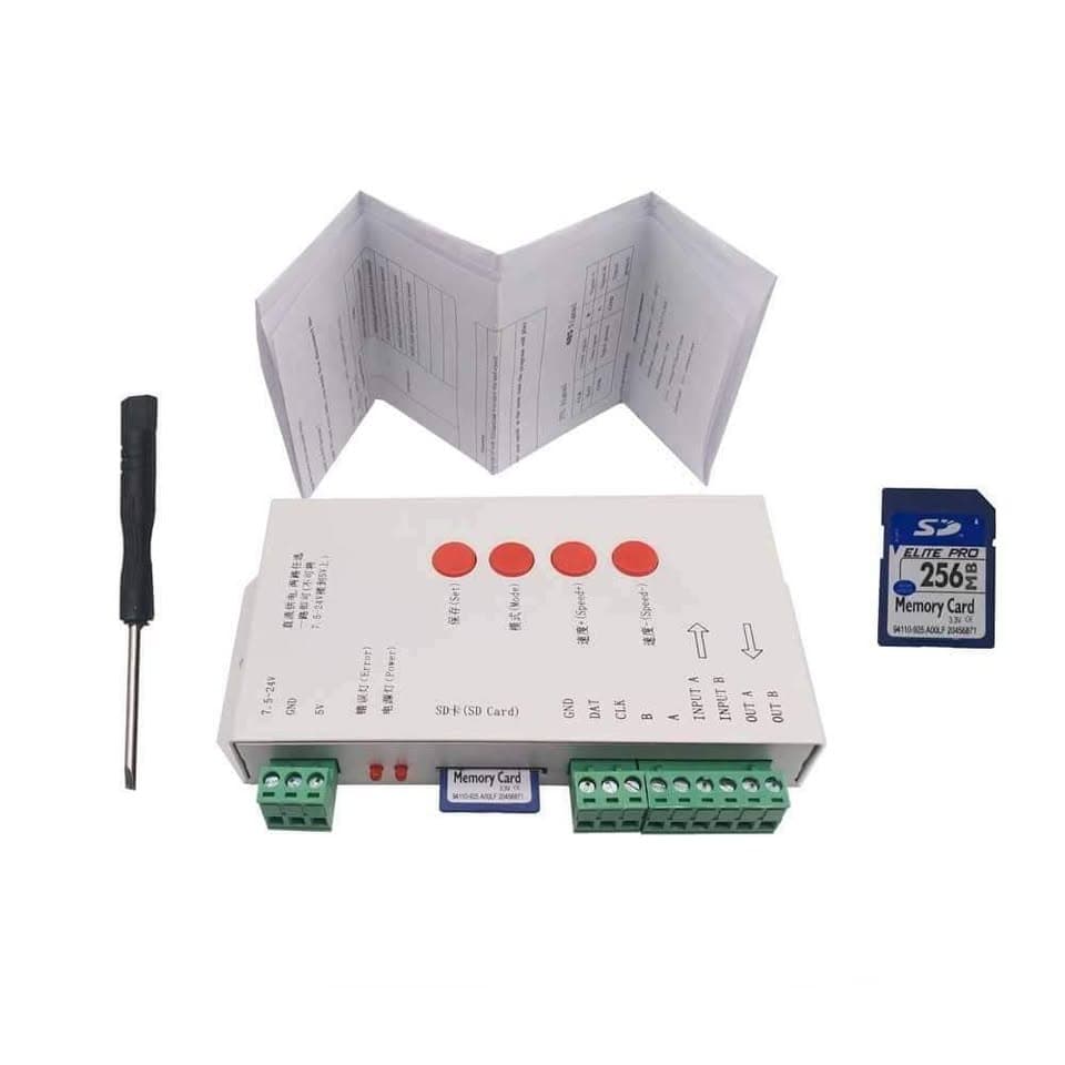 Controlador T1000S LED RGB WS2811 WS2801 WS2811 WS2812B 5-24 VDC