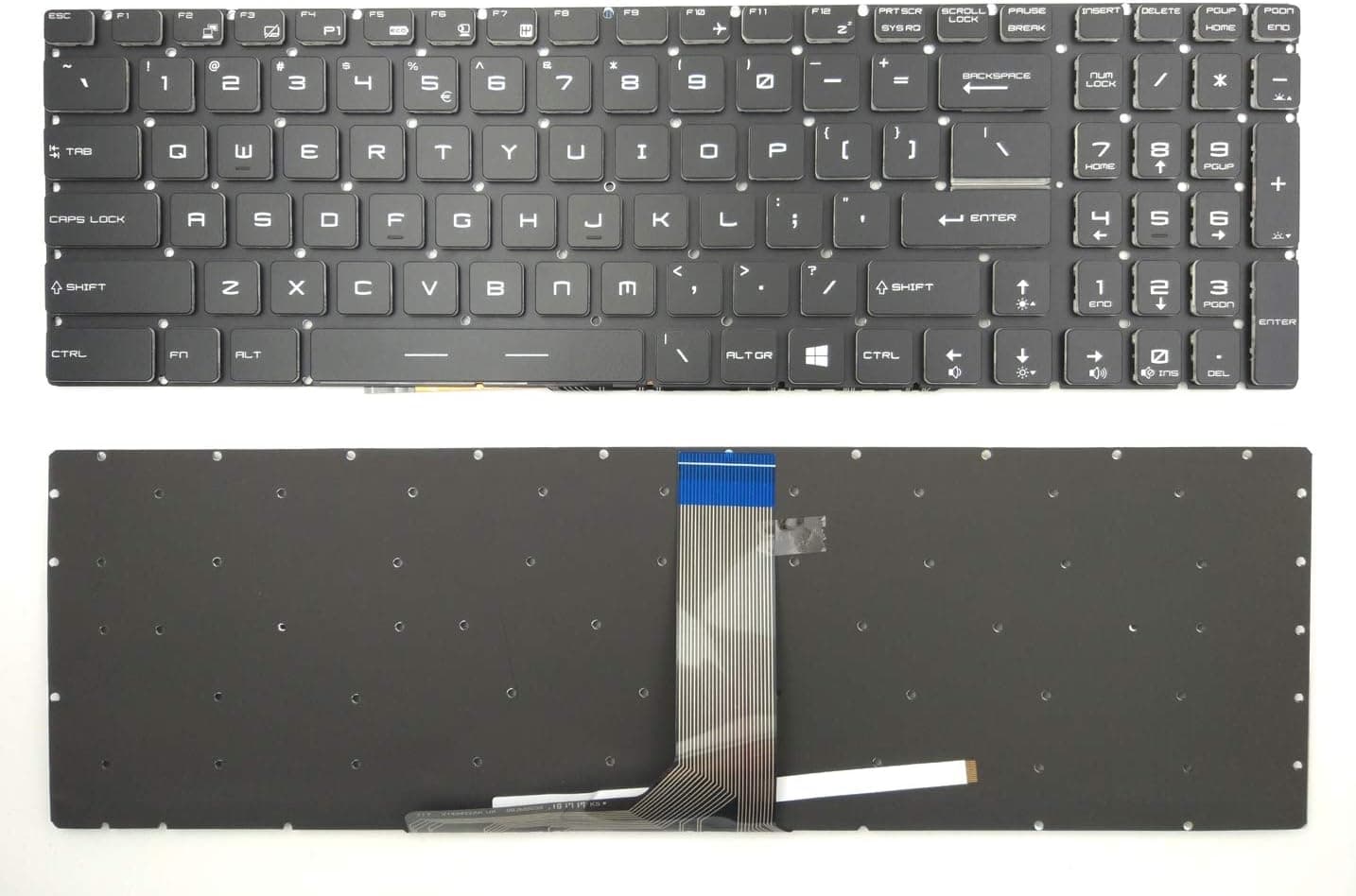 Teclado MSI GE62 GE72 GE72VR GS60 GS70 GP63 WS60 WS72 GP62 GP72 Inglés RGB