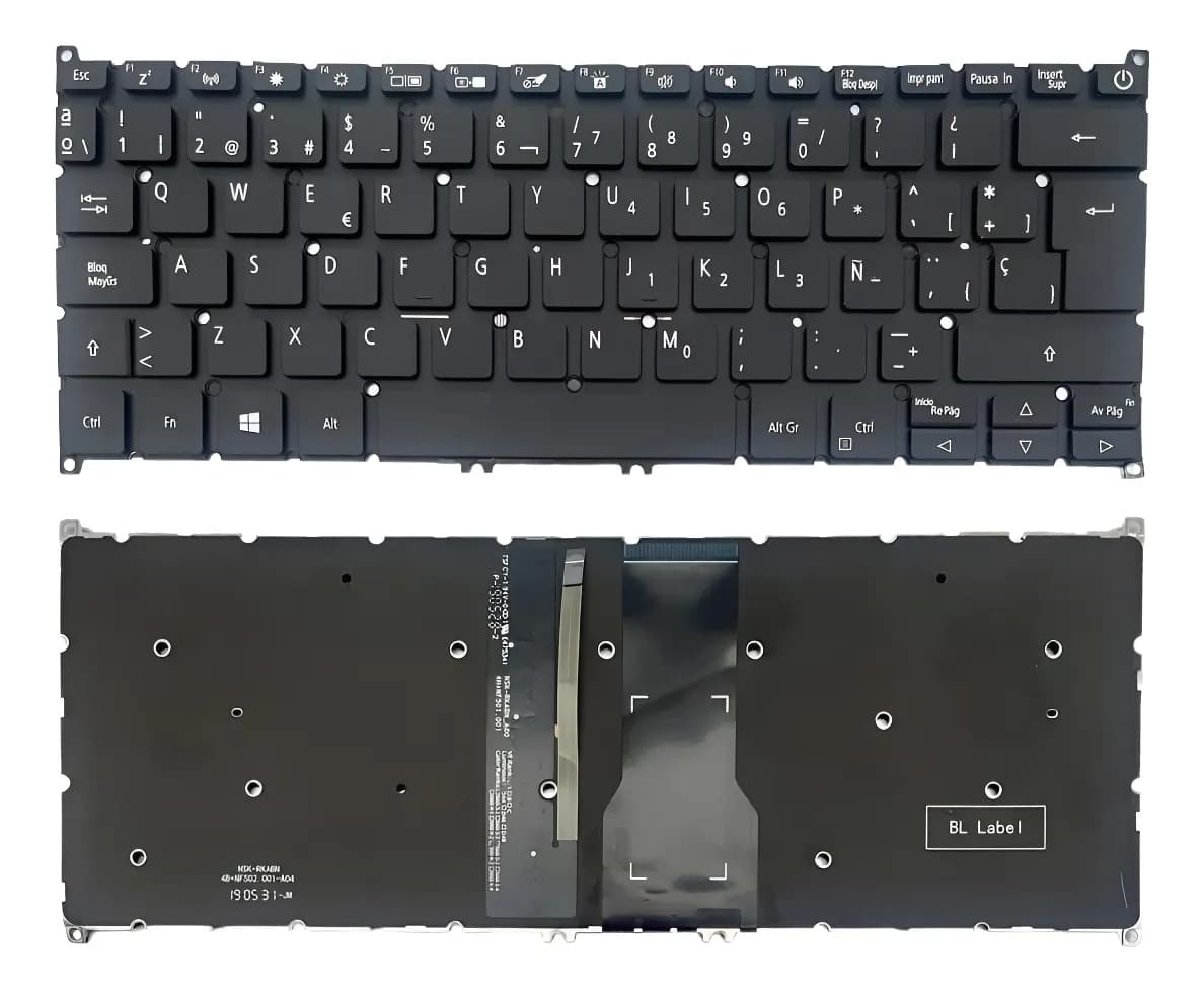 TECLADO PARA ACER A514-52G N19H2 N20C4 N20C12 N16C4 N19P1 SF314-511