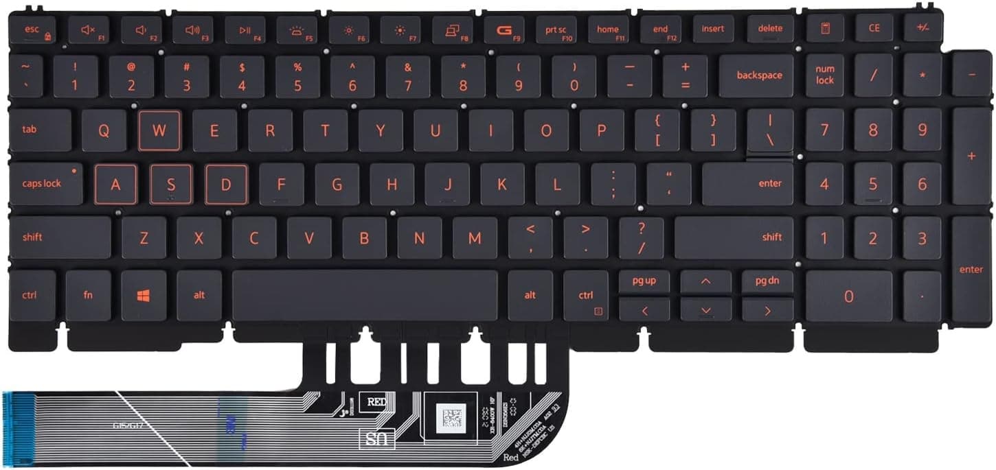 Teclado Dell G15 5510 5511 5515 y G15 5530 5520 5521 5525 Series