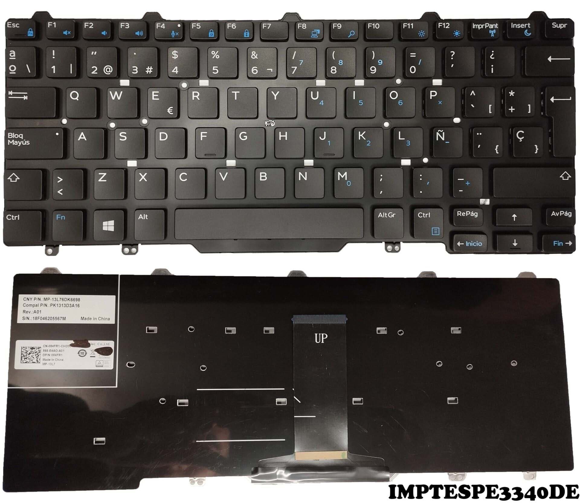 Teclado Dell Latitude 3340 3350 E3340 E3350 7350 0797YM