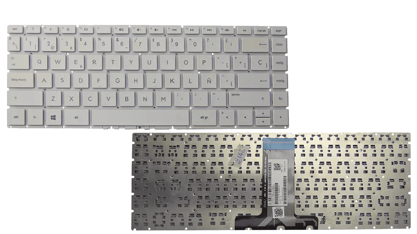 Teclado HP 14-bs 14-bw 14-ba X360 240-g6 245-g6 blanco