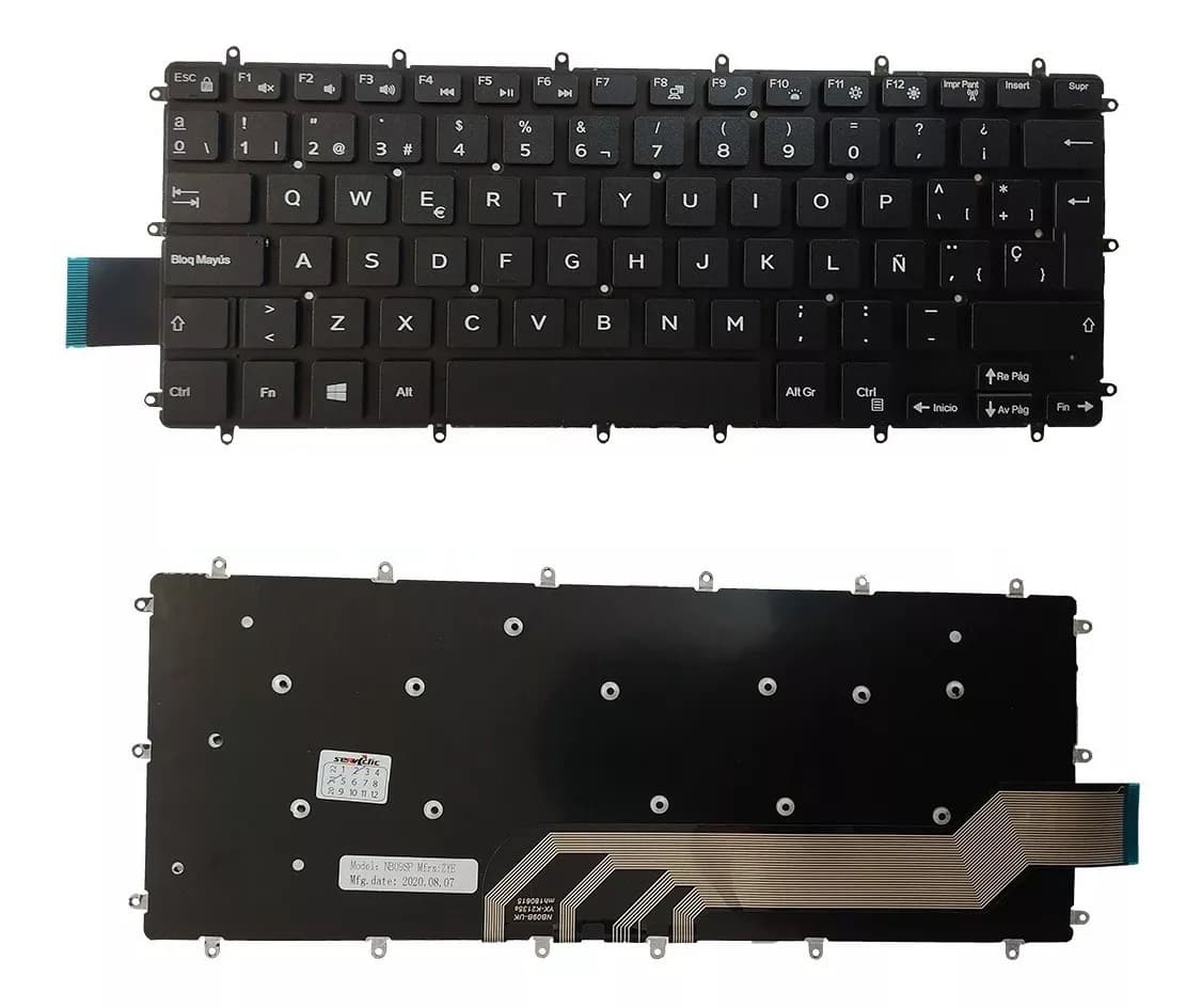 TECLADO DELL INSPIRON 3480 3481 3482 3490 3493 5369 5370 7370 7380 7472 7570 7580 
