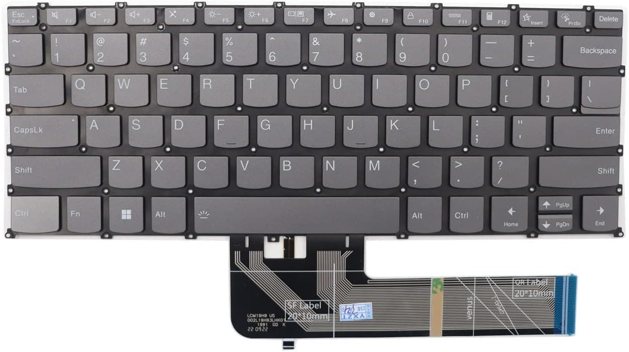 Teclado para Lenovo IdeaPad Flex 5-14ALC05 5-14ARE05 5-14IIL05 5-14ITL05 Yoga 7-14ITL5 7-14ARE05 7-14IIL05 7-14ITL05 Yoga Slim 7-14IIL05 7-14-14 ARE05 7-14ITL05 7-14ITL5 con Slim 7 Pro-14