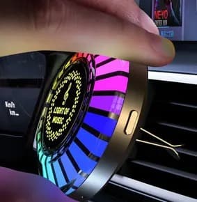 Luz de recogida de sonido RGB, difusor de aroma de fragancia de luces de ritmo de música para auto