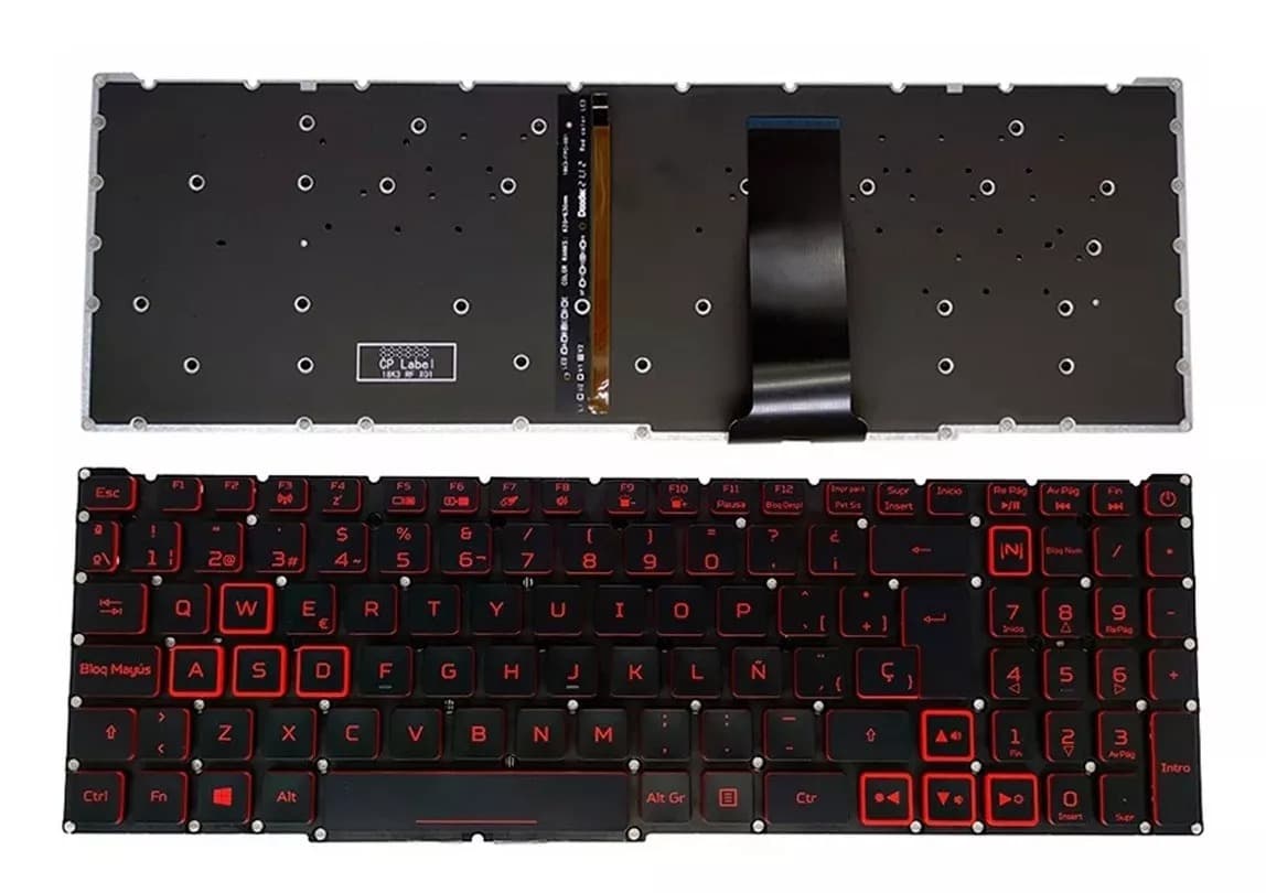 Teclado para Acer Nitro 5 AN515-54 AN515-43 AN517-51 AN715-51 AN515-54-51M5 AN515-54-55YM AN515-54-71FT N18C3