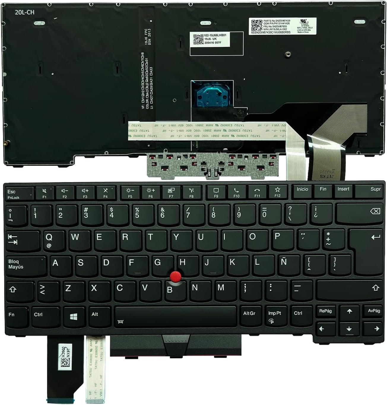 Teclado Lenovo ThinkPad L14 Gen 1, 2 5N20W67652