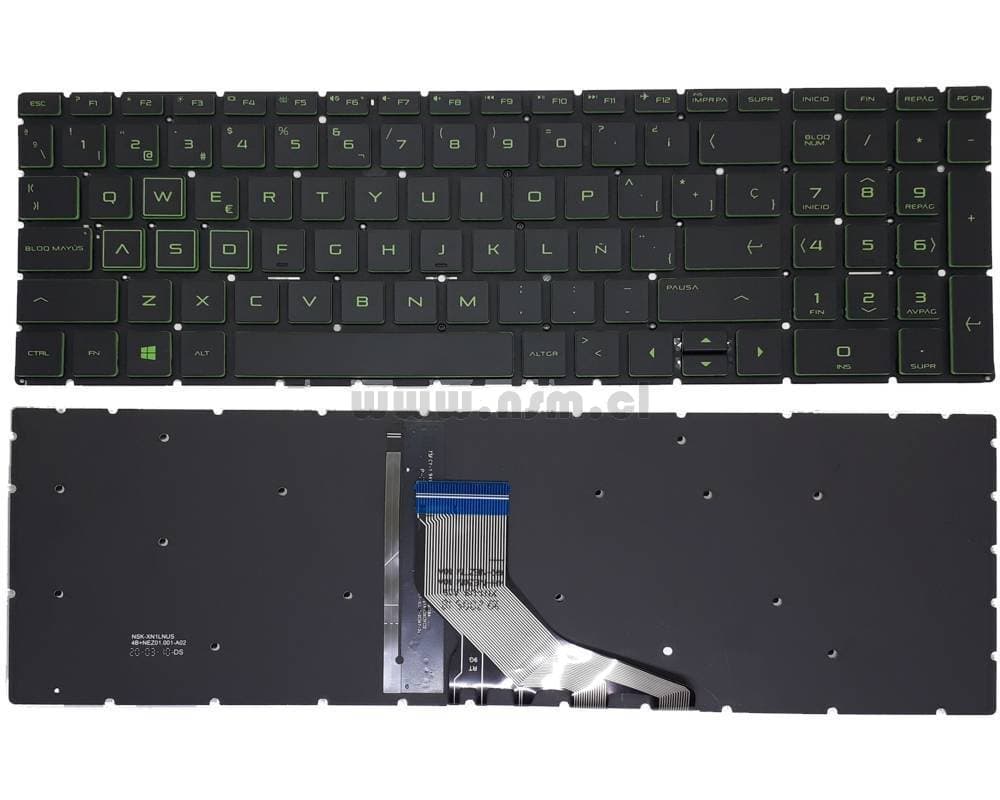 Teclado Hp Pavilion Gaming 15-cx 15-cx0000 15-dk 15-dk0000 15-ec Series
