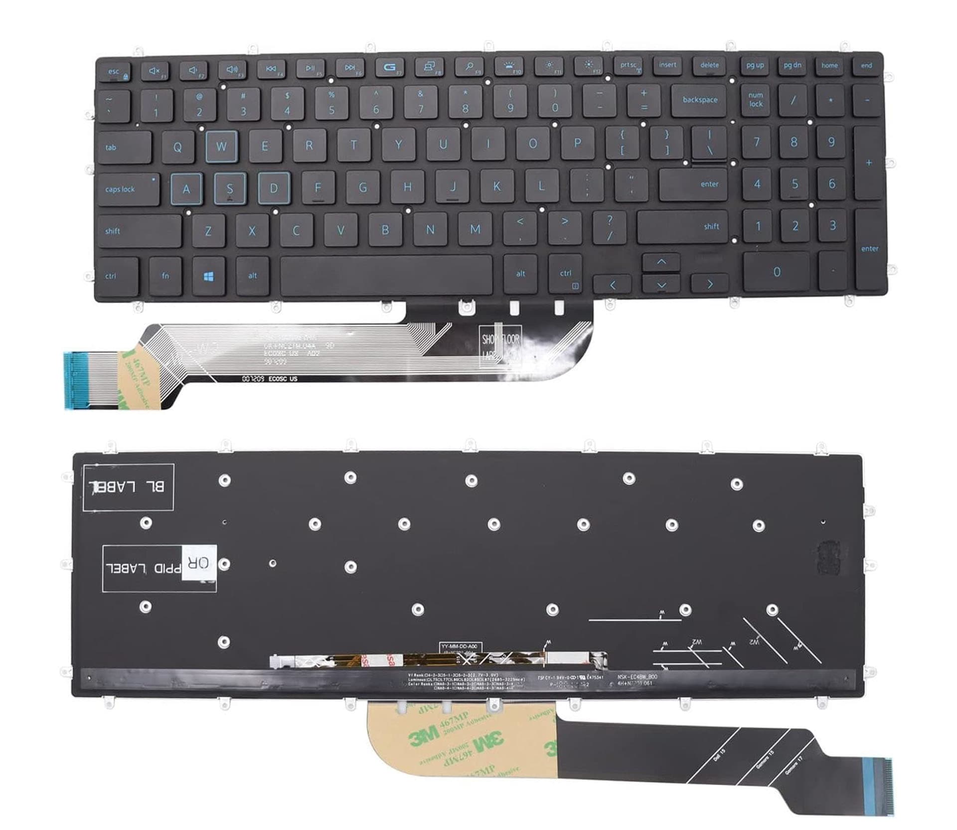 Teclado Dell G7 7588 7590 7790, G5 5587 5590, G3 3579 3779 3590