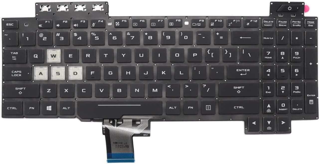 Teclado Asus TUF Gaming FX505DT FX505DU FX505DY FX505G FX505GM FX505GE FX505GD FX505GT FX504 FX505 FX705 FX80 FX86 FX95 RGB