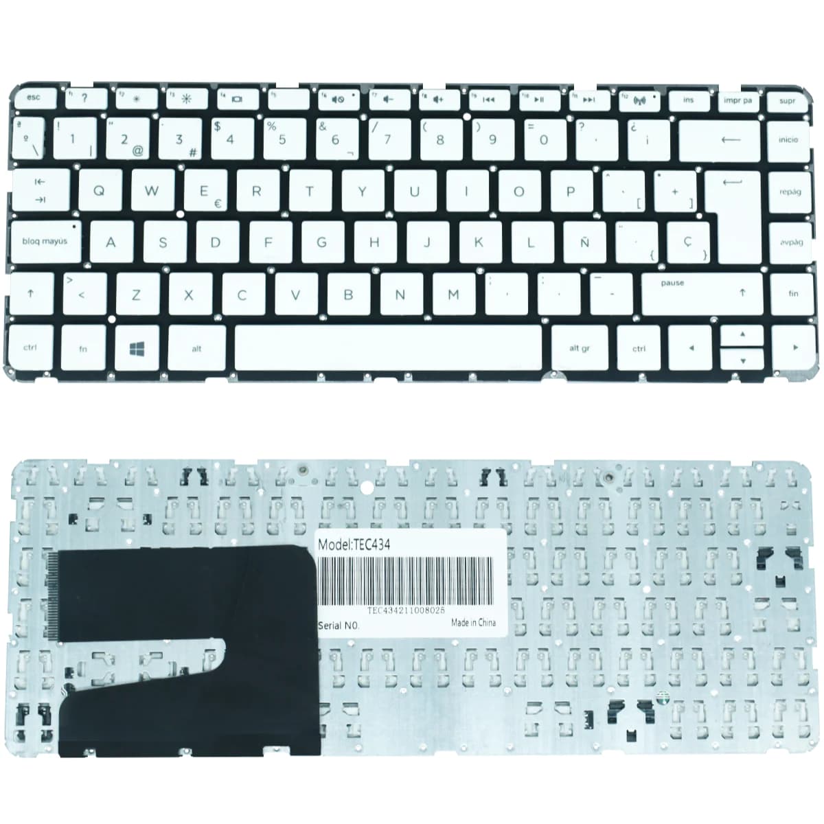 Teclado Hp Pavilion Blanco 14-n 14n 14 N 14-n005la N007la N009la Sp