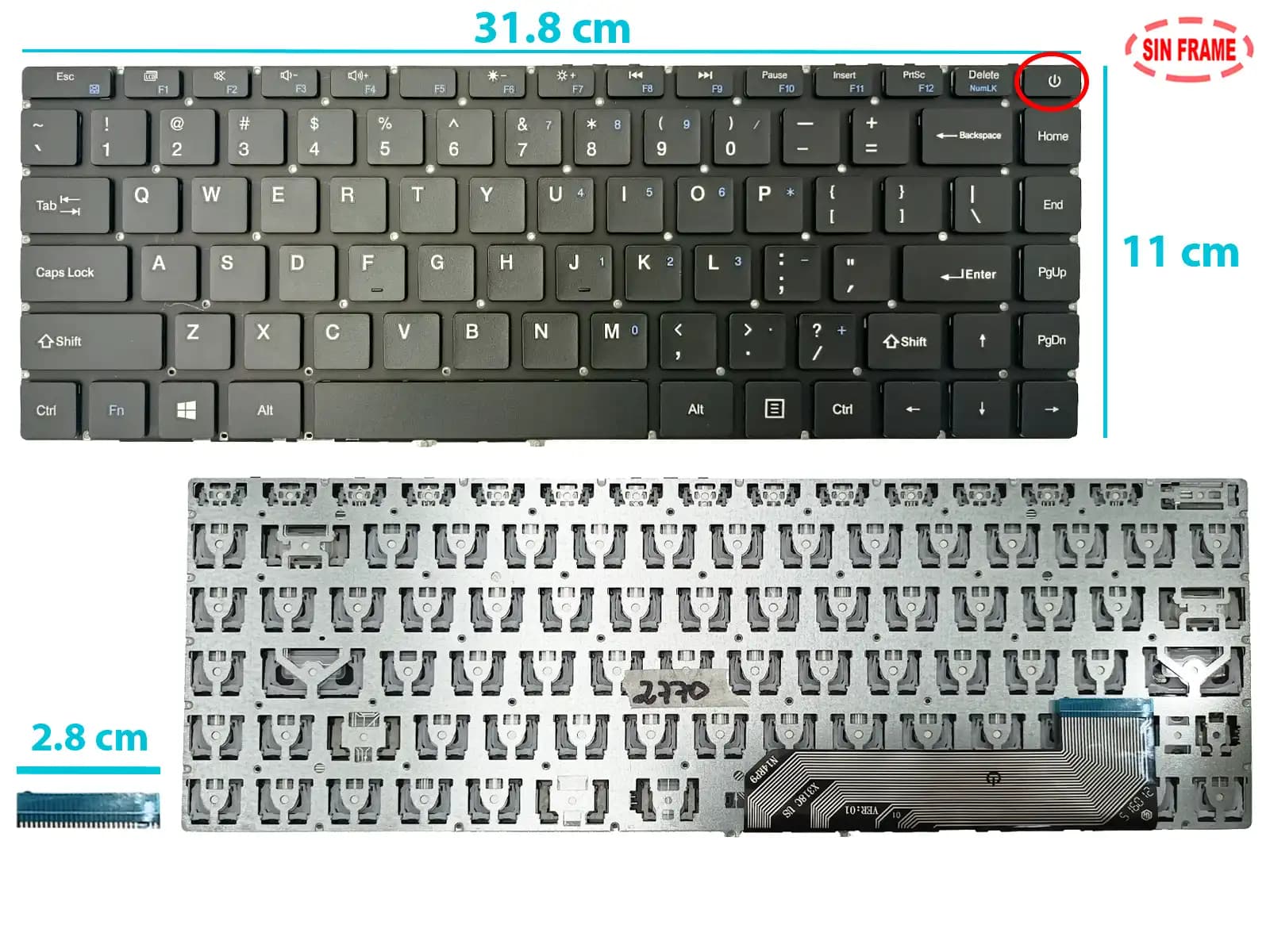 Teclado Laptop Gateway Gwtn141-4 Gwtn141-4bl Gwtn141-4gr 4rg