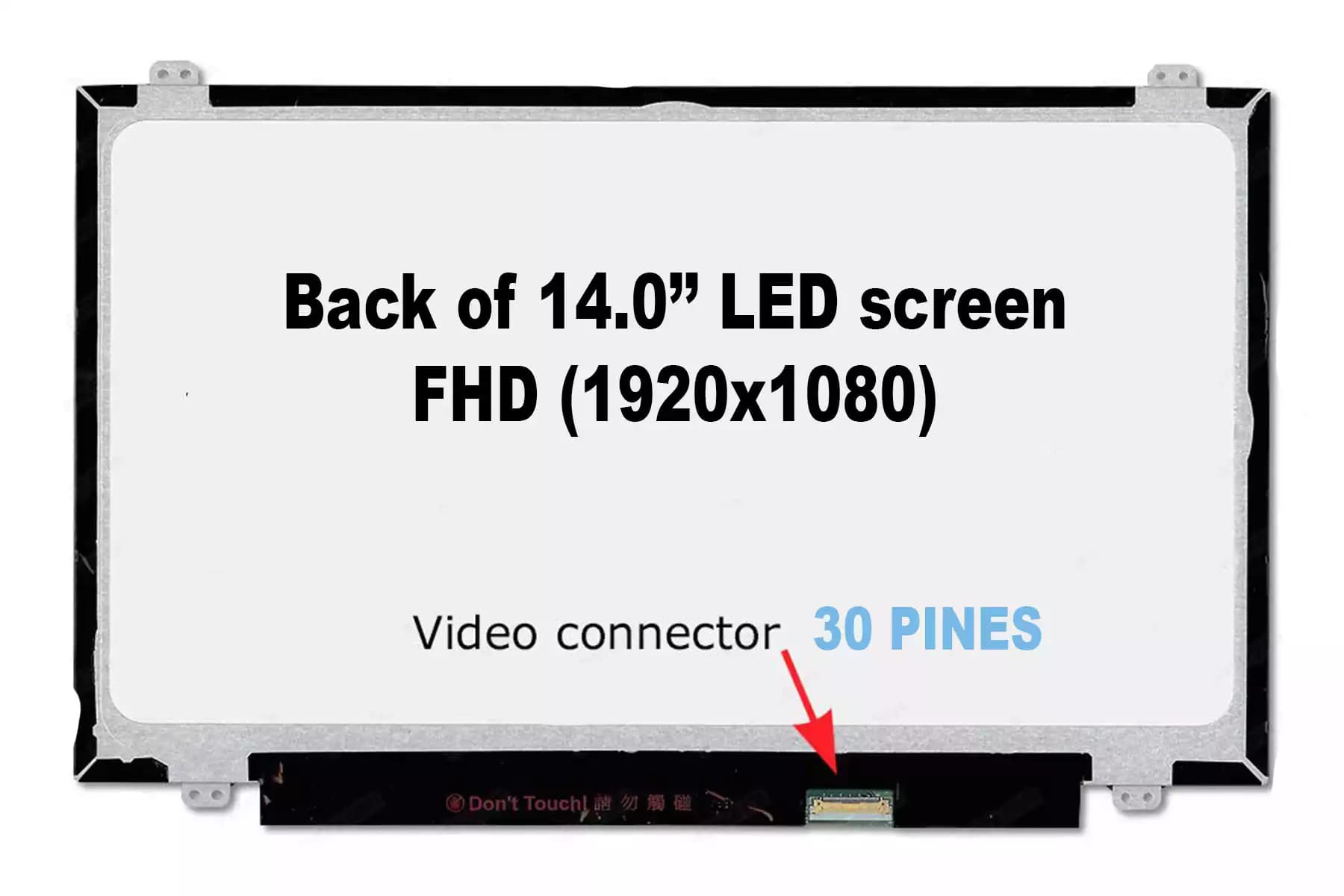 PANTALLA 14.0 LED SLIM 30 PINES 1920*1080 FHD