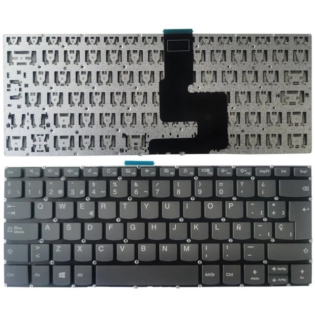 TECLADO PARA PORTÁTIL LENOVO IDEAPAD SIN BOTÓN ENCENDIDO GRIS