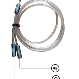 Cable divisor de audio para virtual dj