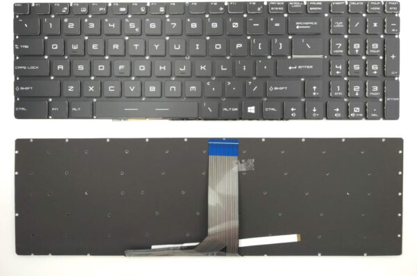 Teclado MSI GE62 GE72 GE72VR GS60 GS70 GP63 WS60 WS72 GP62 GP72 Inglés RGB