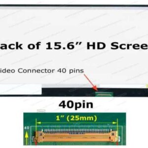 PANTALLA LCD 15.6 PULGADAS 40 PINES HD ( 1366X768 ) CON SUJETADORES